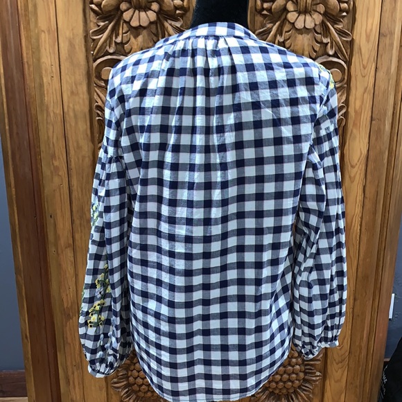 EUC H&M LOGG size 2 plaid top - Picture 5 of 9
